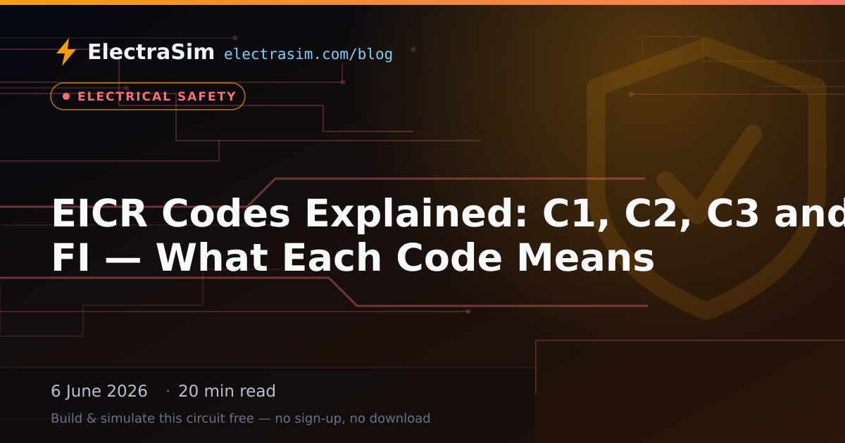 EICR Codes Explained: C1, C2, C3 and FI — What Each Code Means