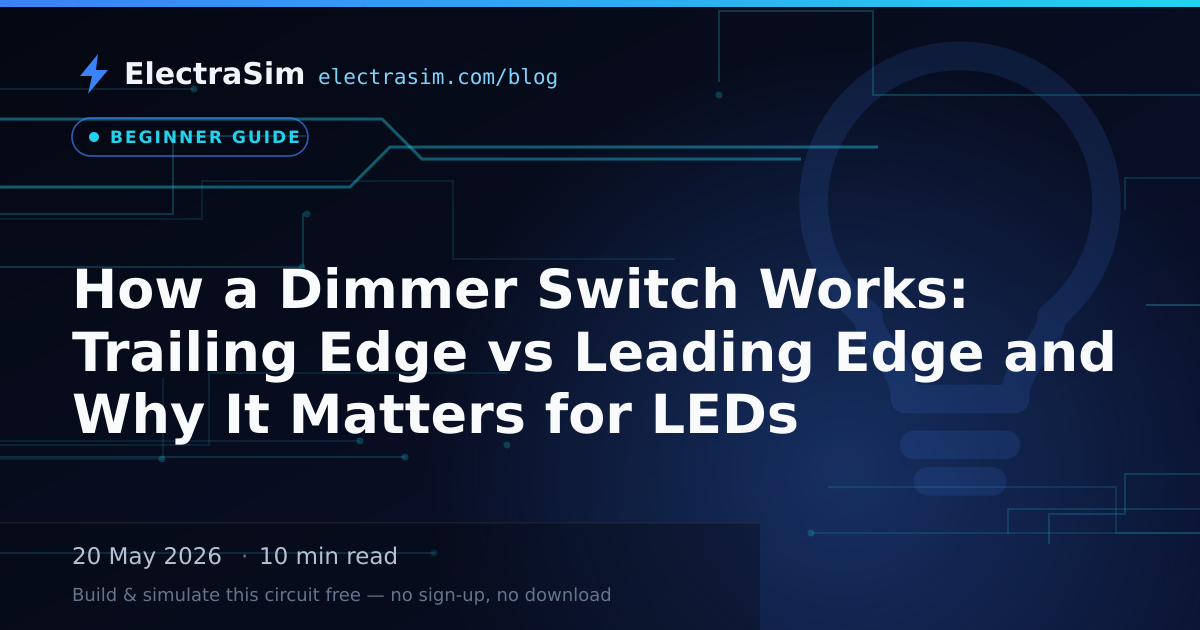 How a Dimmer Switch Works: Trailing Edge vs Leading Edge and Why It Matters for LEDs