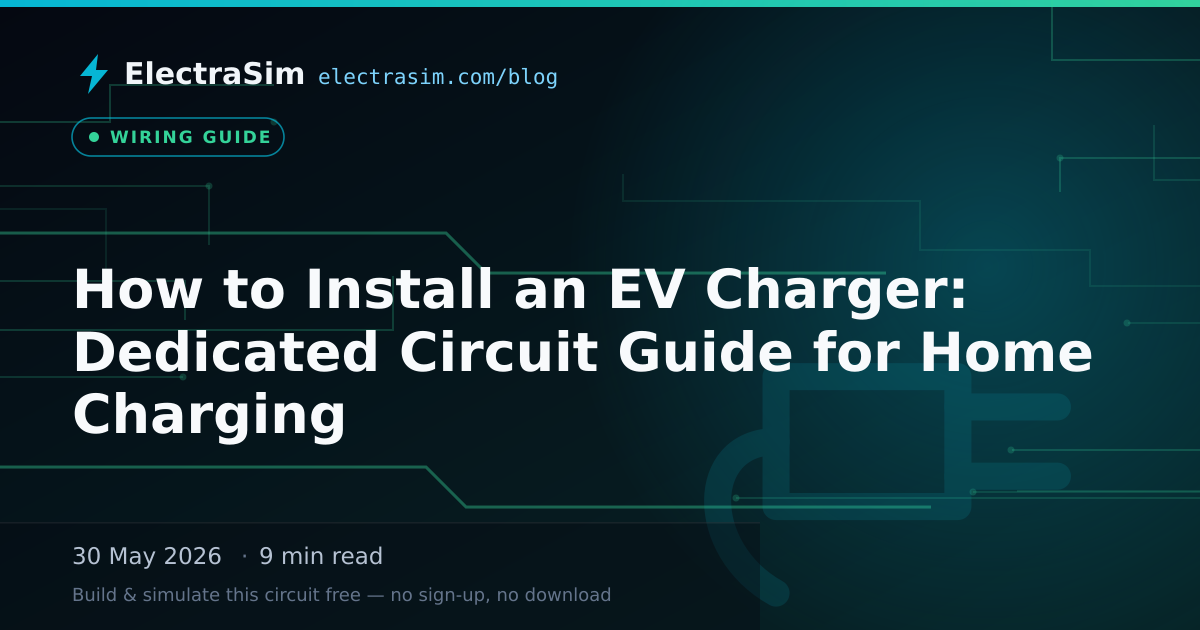 How to Install an EV Charger: Dedicated Circuit Guide for Home Charging